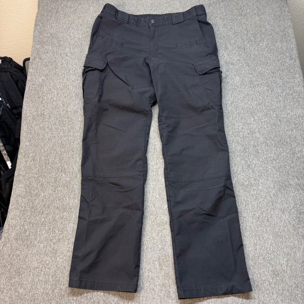 5.11 Tactical Stryke Pants Mens 36x34 Black Ripstop Cargo Utility Work Trousers